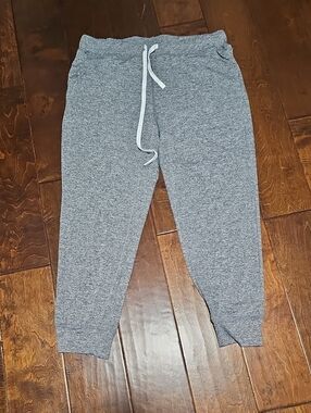 Womens' 2XL Gray Heather Jogger Pants with Drawstring NWOT